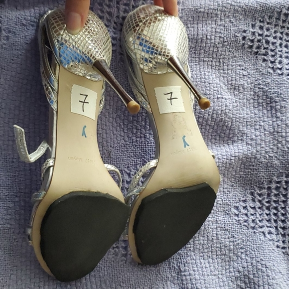 Smallville set silver python heels - Picture 3 of 6